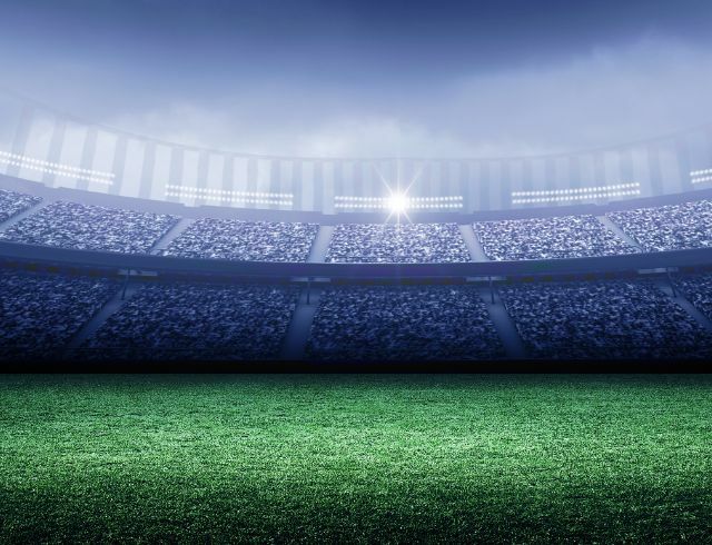 Picture of sports stadium and field