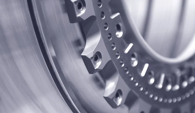 Abstract view of a manufacturing cog